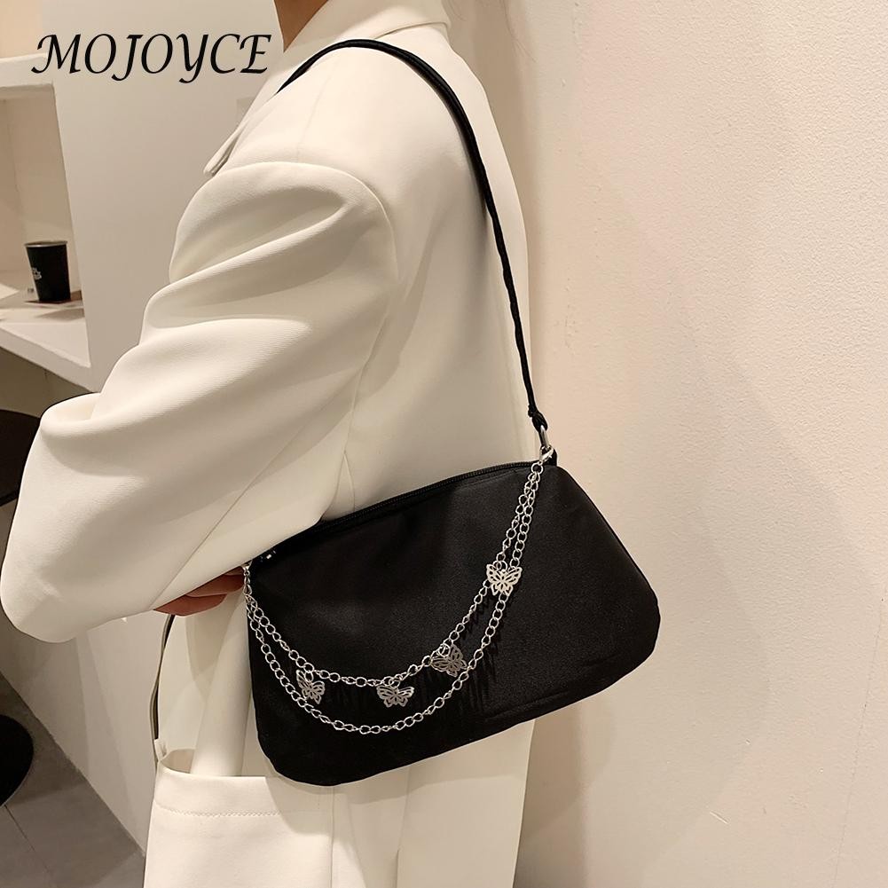 Solid color crescent shape shoulder bag casual lady small messenger bags for women outdoor travel business