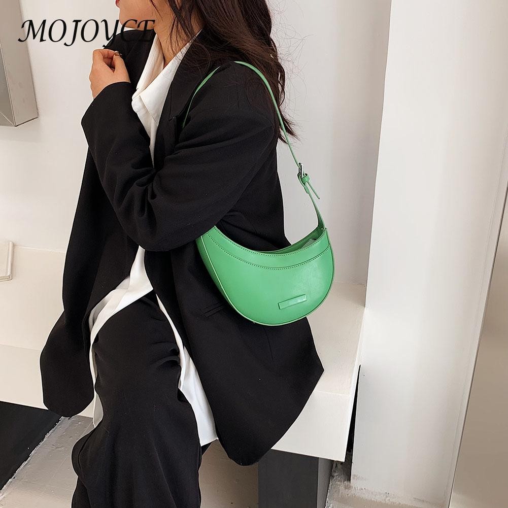 Women's PU Leather Messenger Bag Casual Lady Small Crossbody Bag Solid Color Luxury Designer Female Bag Ladies Simple Underarm Bag