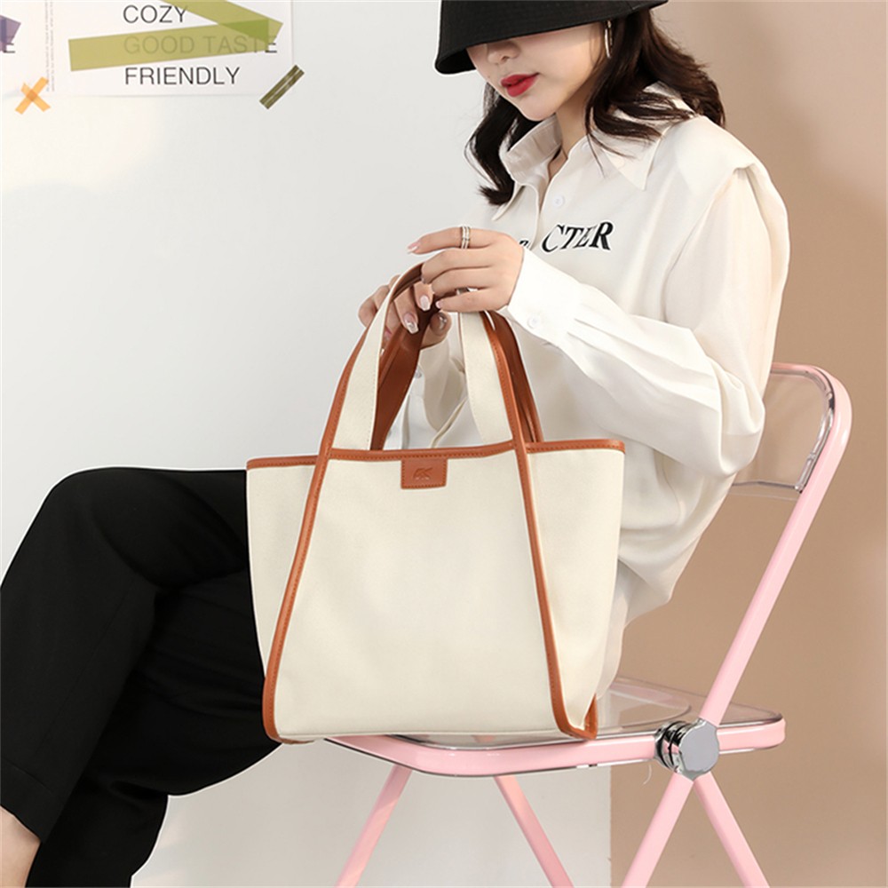 2022 New Women Shoulder Bags Fashion Solid Color High Quality Canvas Ladies Handbag Casual Women Tote Bag Purse Bolso Mujer