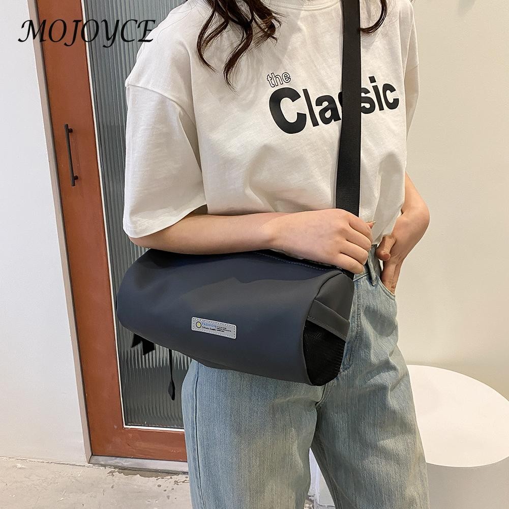 Nylon Cylinder Casual Crossbody Bags Men Women Large Capacity Shoulder Bag for Women Girls Birthday Party Gift