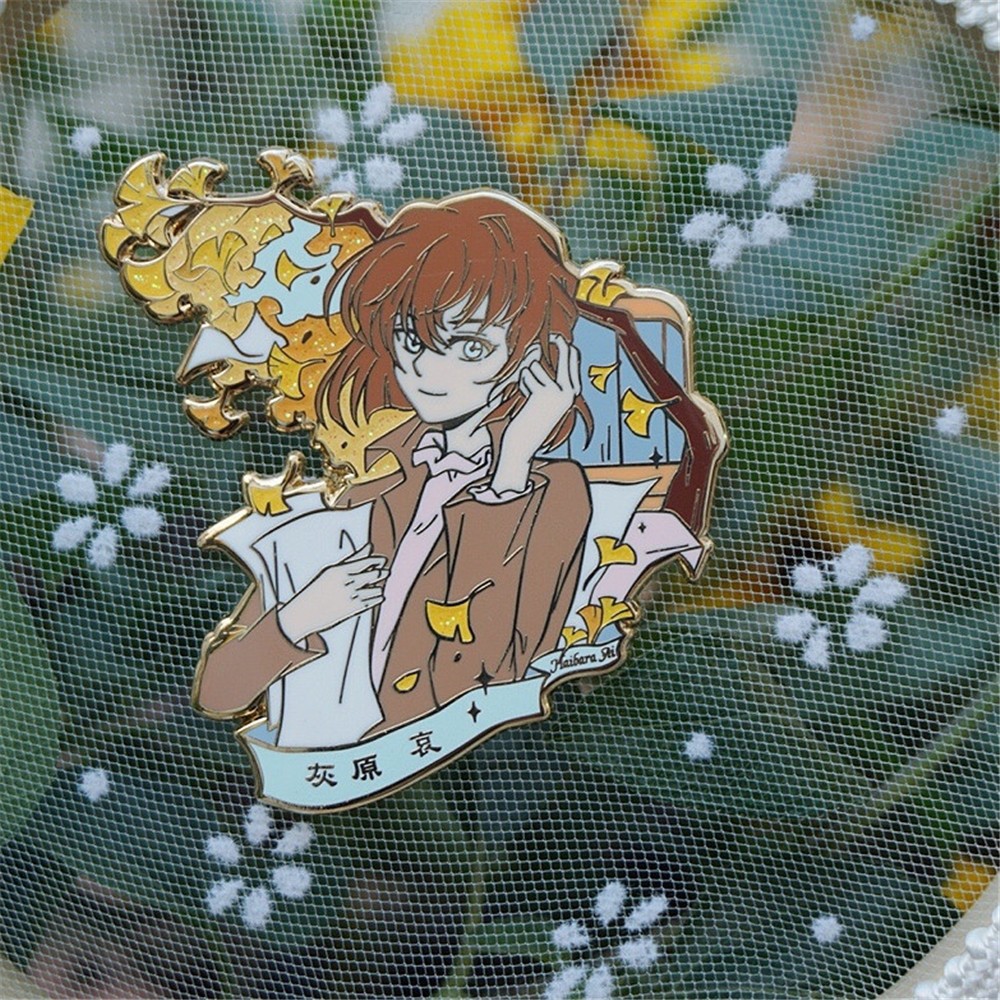 Japanese Anime Detective Conan Haibara Ai Metal Badge Brooch Pin Bag Acc Limited