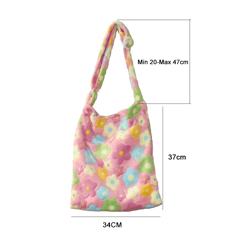 YODA new soft flowers tote luxury material female student messenger bag large capacity shoulder bags simple shopping handbag