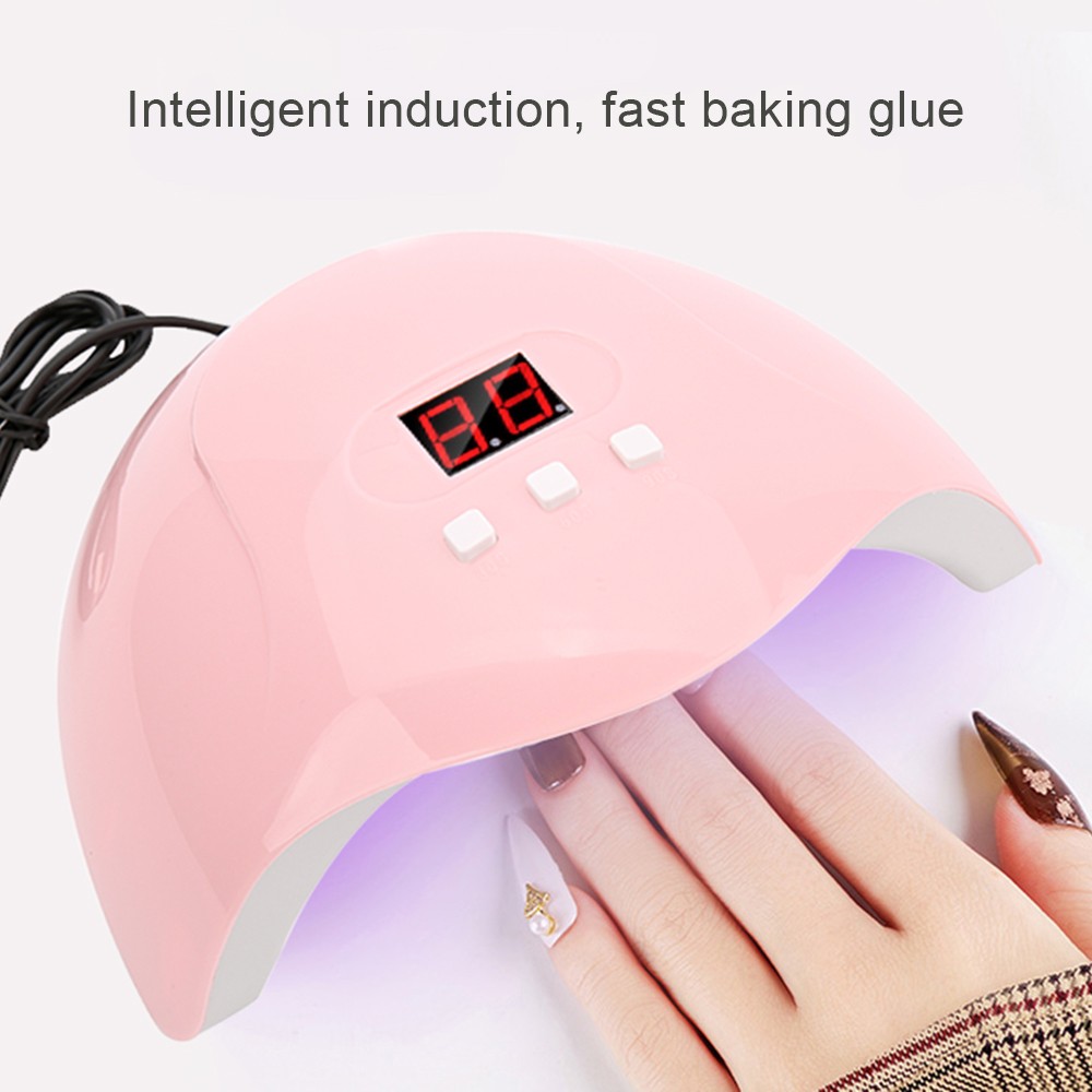 54W 18 Led Lights Nail Dryer UV Curing Lamp Nail Polish Gel Ice Povision Varnish Lamp Auto Sensor Nail Art Manicure Tool