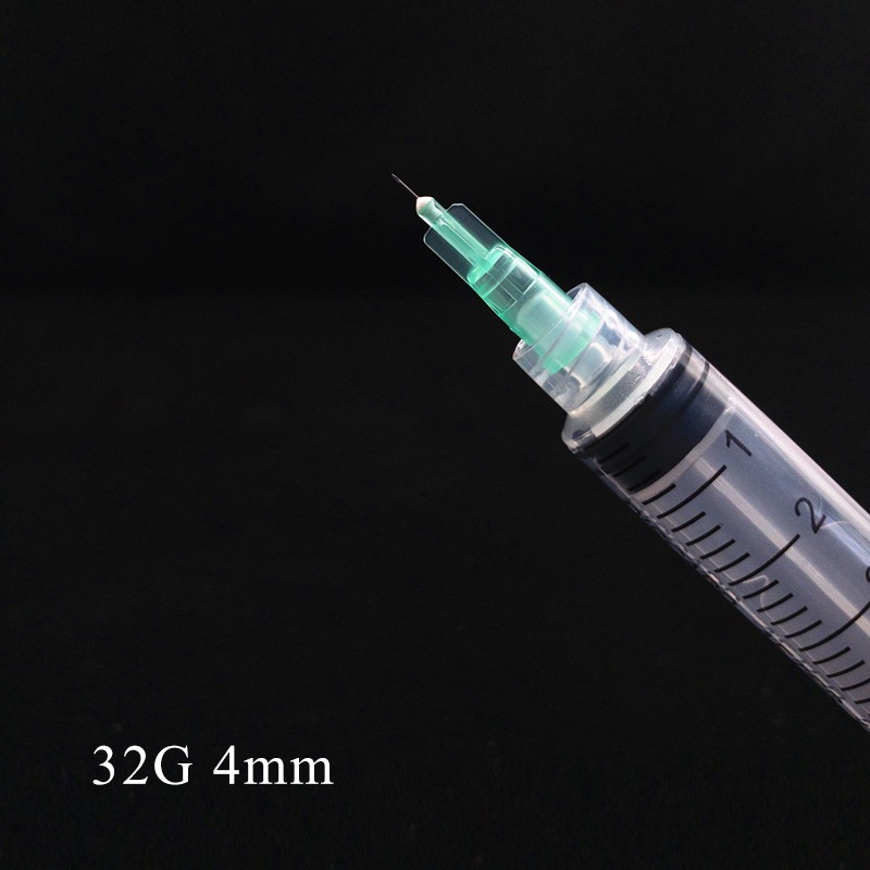 32g puncture needle transparent syringe injection glue clear tip cap for pharmaceutical injection needle 32g 4mm 13mm