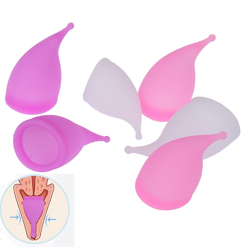 1pc Medical Silicone Menstrual Cup Feminine Hygiene Menstrual Period Cup Lady Health Care Cup