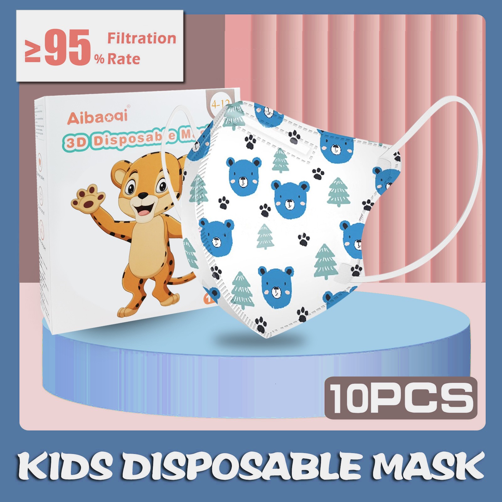 kn95 masks children n95 breathing mascara cute animal cartoon printed mascarilla fpp2 homology ada boys girls kids kn95 mask CE