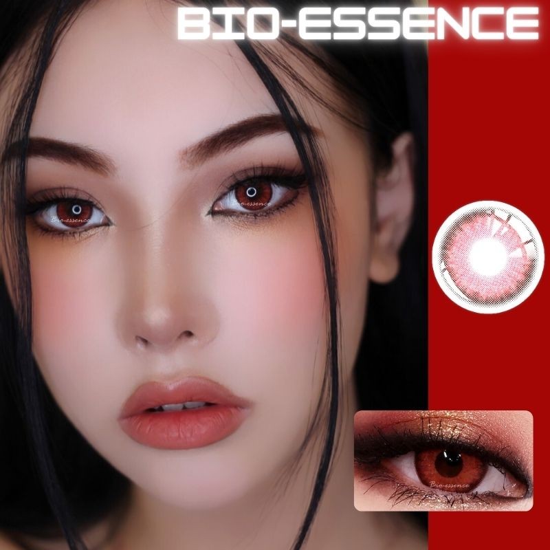 Bio-essence 1 Pair Eye Contact Lenses Anime Lentils Cosplay Twilight Vampire Red Cosmetics For Eyes Cosmetic Lenses