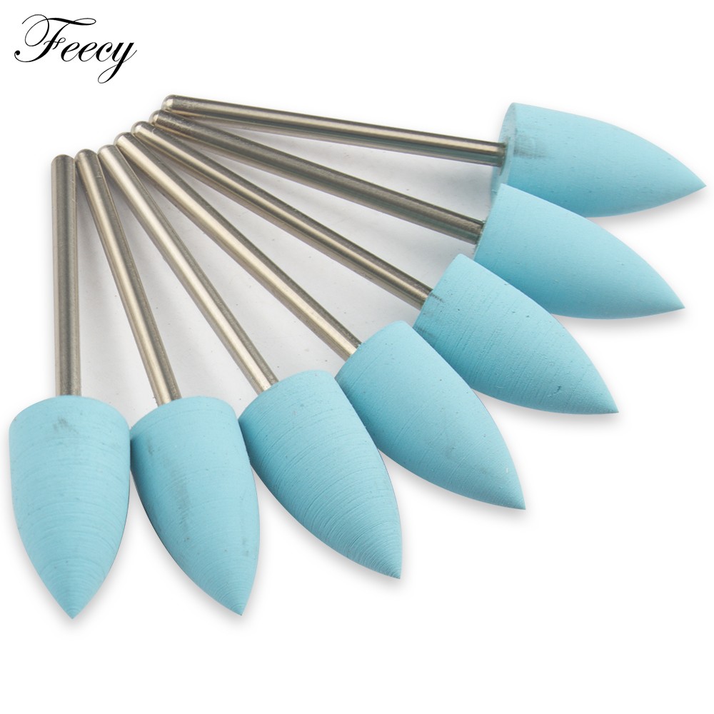 7pcs Milling Cutter For Manicure Silicone Nail Bits For Manicure Machine Mill Cutters To Remove Gel Polish Buffer Files