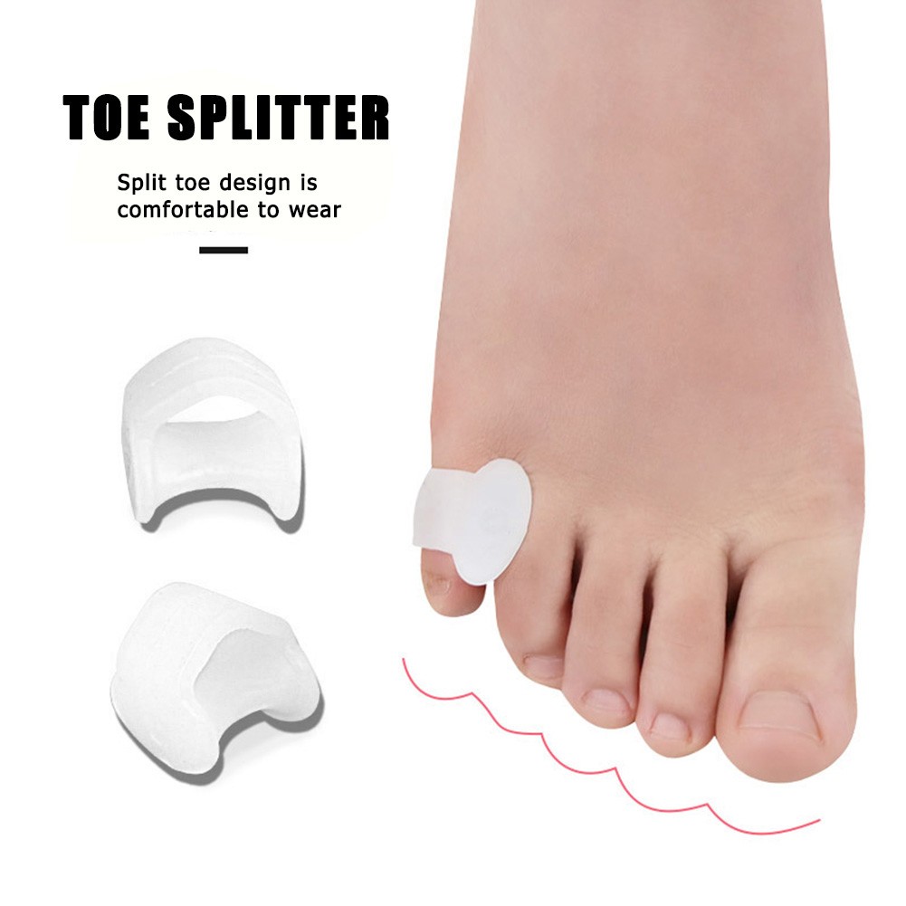 1 Pair Little Toe Thumb For Daily Use Silicone Gel Toe Bunion Guard Foot Care Finger Toe Separator Hallux Valgus Toe Separators