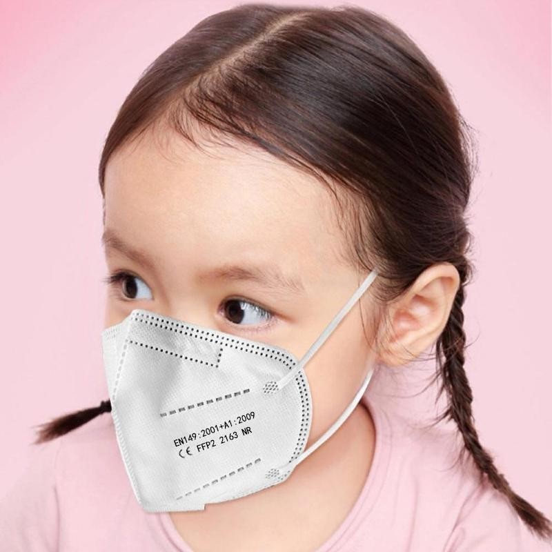 FFP2 Children Protective Dust Mask Breathable 5 Layers Multicolor Matching CE Reusable Girls Fit 9-12 Years Kn95 Face Mask