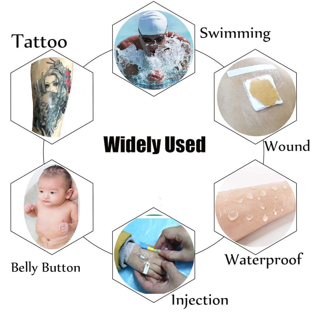 5M 10M Waterproof Tattoo Film Aftercare Adhesive Protective Skin Healing Breathable Tattoo Healing Repair Film Wrap Bandage Roll