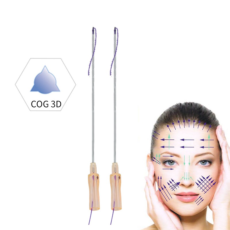 High Quality 10pcs Barbed Cog 3D 4D PDO Thread Cat Foxy Eye Brow Cheek Face Lift Cog 3D/4D/6D PDO Thread