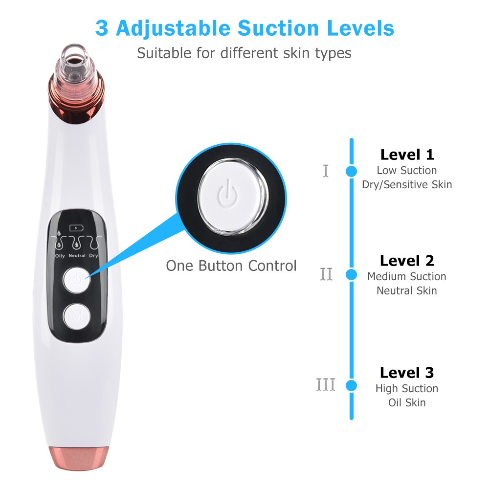 Visible Blackhead Remover Wireless Camera Monitor Suction USB Rechargeable Facial Pore Cleaner Comedone Anti Acne Pimple WiFi