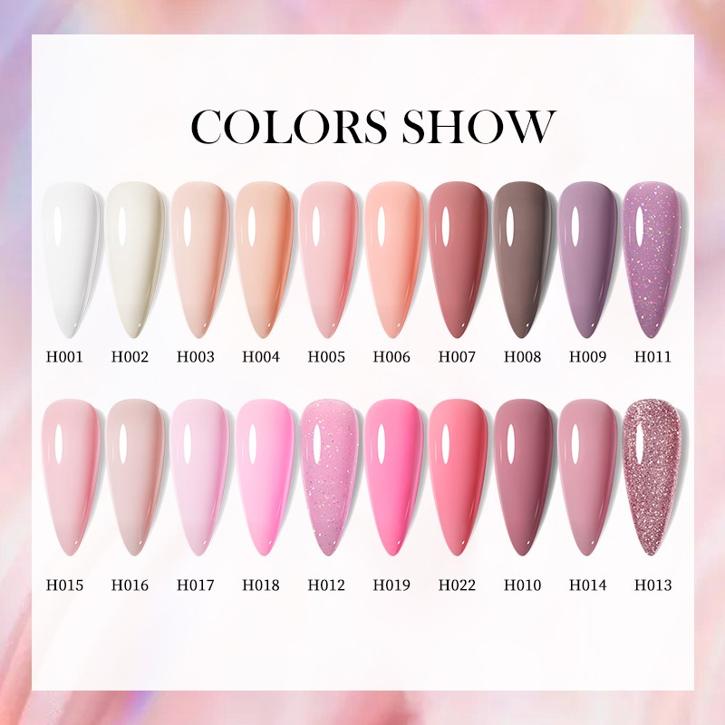 UR SUGAR 7ml Nude Pink Color Gel Nail Polish Glass Bottle Spring Summer UV LED Gel Varnish Manicure Semi Permanent Nail Art