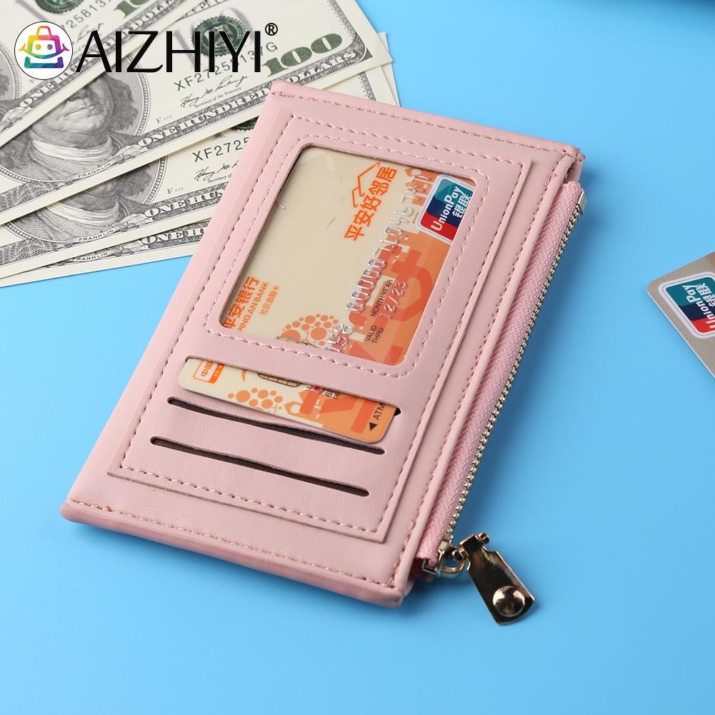 Fashion Women Cat Printing Credit Card ID Card Multi Slot Card Holder Ladies Casual PU Leather Small Coin Purse Wallet Case