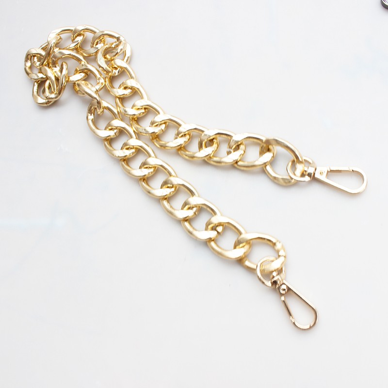 30/60/100cm Resin Replacement Chain Detachable Parts Gold Strap Women Shoulder Handle Square Chain Woman Bag Accessories