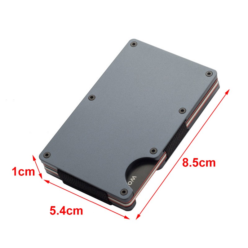 Credit Card Holder Rfid Men Women Bank ID Card Holder Container Aluminum Metal Magsafe Minimal Parliment Wallet