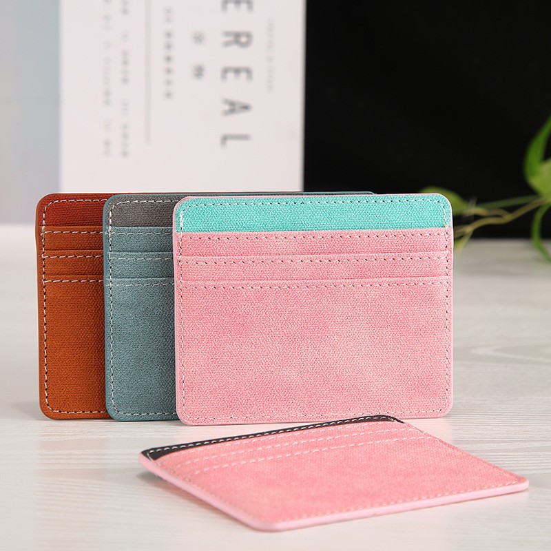 PU thin card holder multi-purpose female student card holder bank card holder credit card holder portable holder