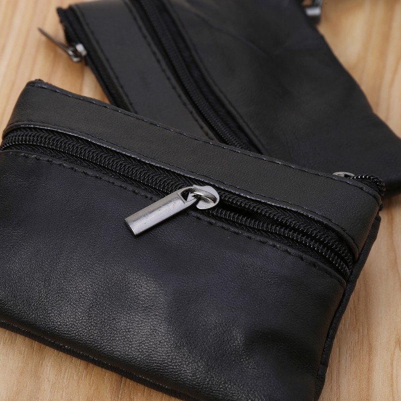 Soft Men Women Card Coin Key Holder Zip Leather Wallet Pouch Bag Purse Gift New Drop Ship
