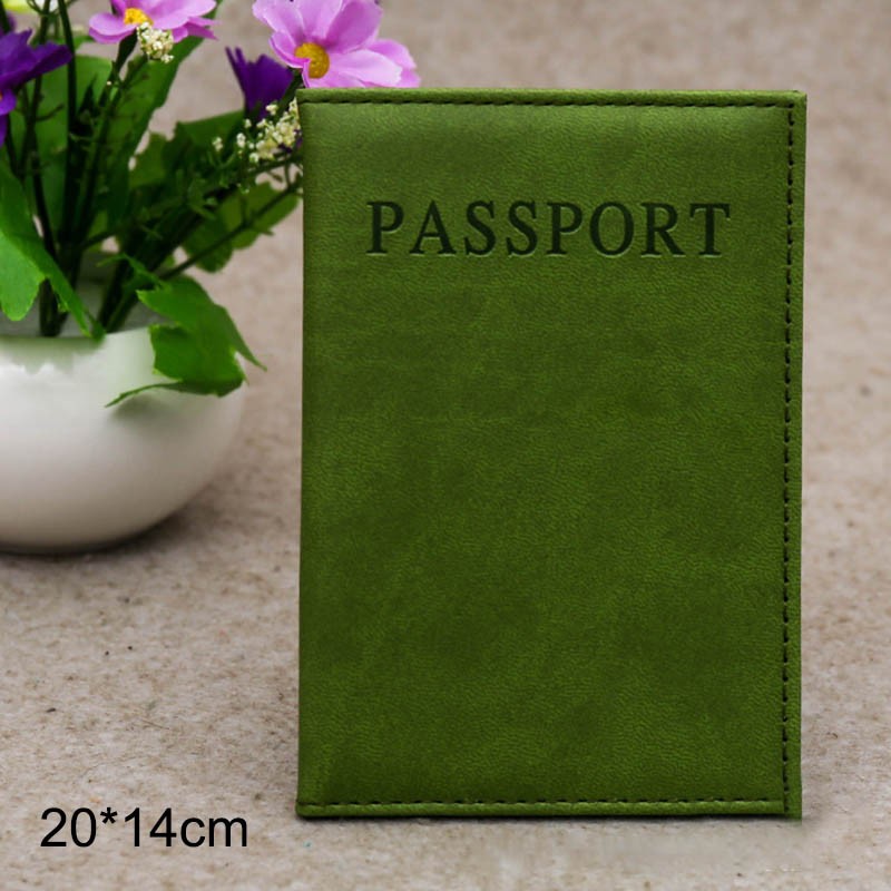 New Fashion PU Women's Passport Holder Couple Models Girls Passport Cover Unisex Card Case Man Card Holder