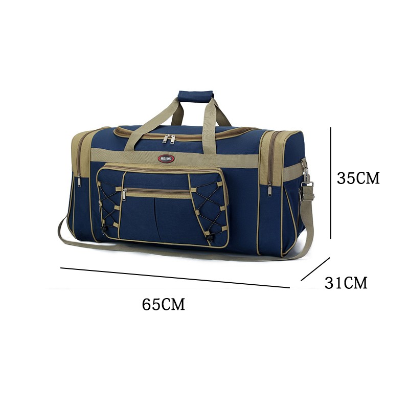 Women Large Waterproof Nylon Travel Bag Sports Bag Outdoor Weekend Luggage Black 2020
