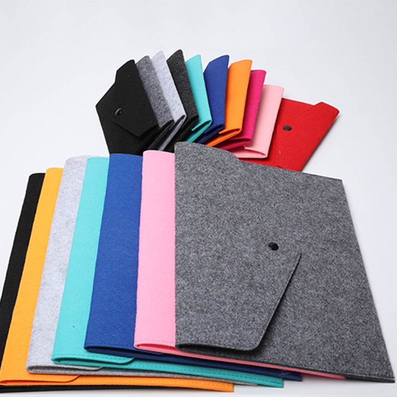 Unisex Felt Portable Wallet Multifunction Wear Resistant For Cell Phone Passport Change Pocket