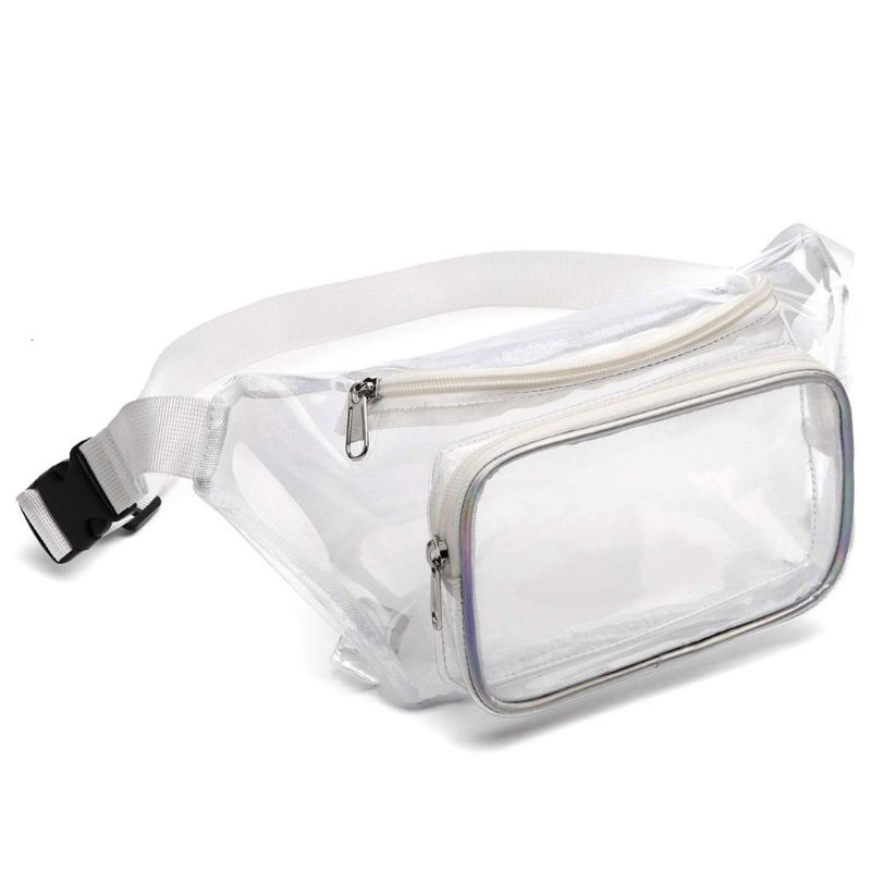 Women Transparent Waist Fanny Pack Belt Bag Travel Hip Bum Wallet Small Chest Phone Pouch