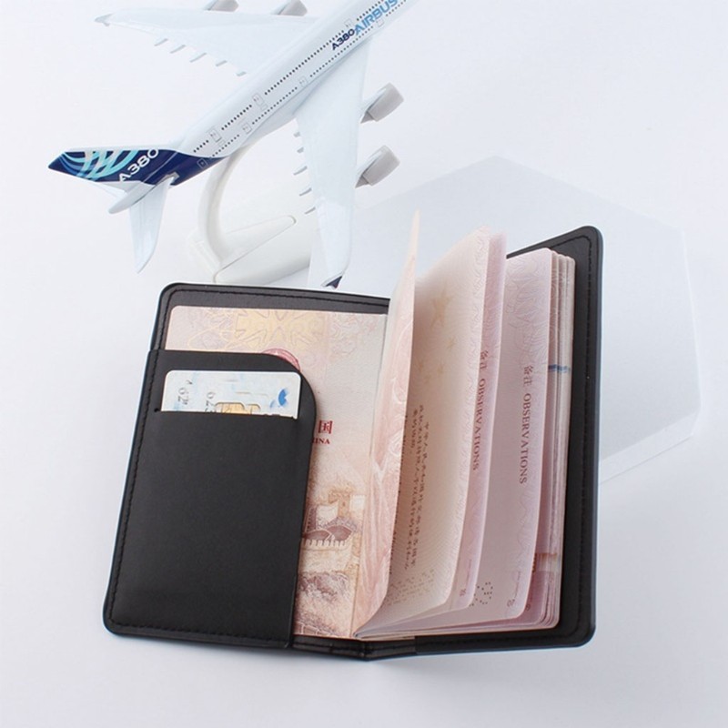 831A Simple Fashion Passport Holder World Map Thin Slim Personality Travel Wallet Gift PU Leather Card Holder Cover Unisex