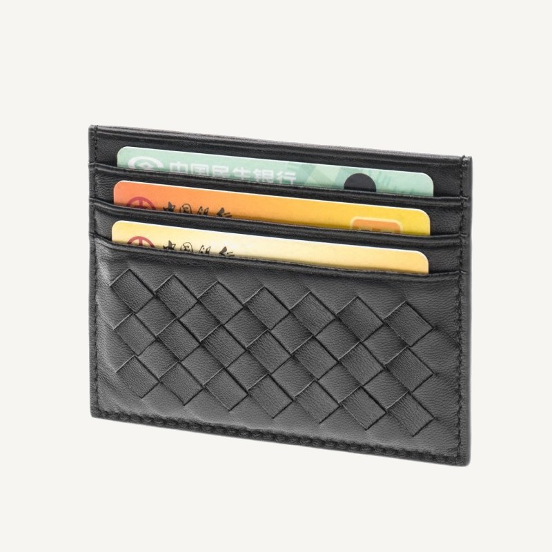 100% Leather Credit Card Men Ultra-thin Brand Business Card Multiple Card Slots Anti Degaussing Simple Women Card Bags