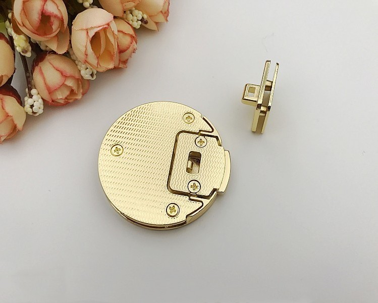 Bags accessories high quality round lock 5cm diameter presslock press locks