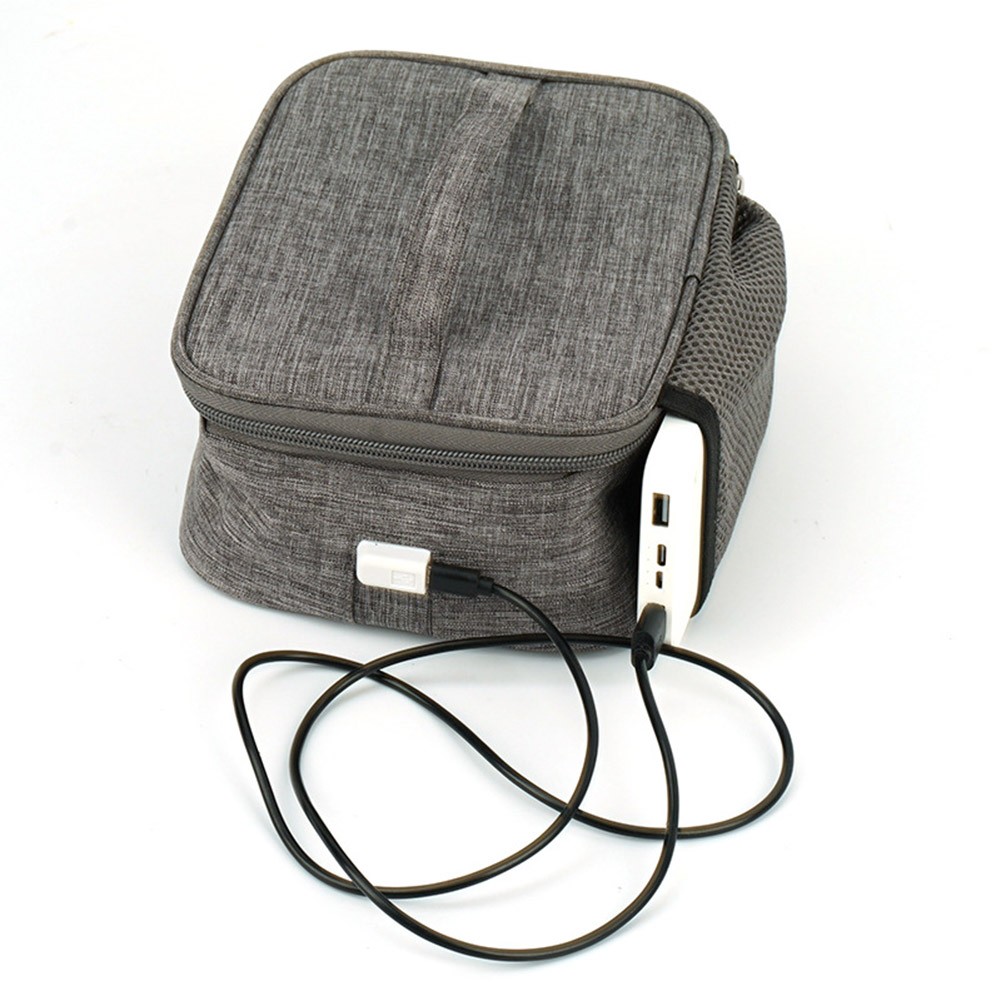 USB Heating Lunch Box Insulation Bag Outdoor Picnic Desk Electric Heated Food Storage Portable Lunch Bag Camping Bag