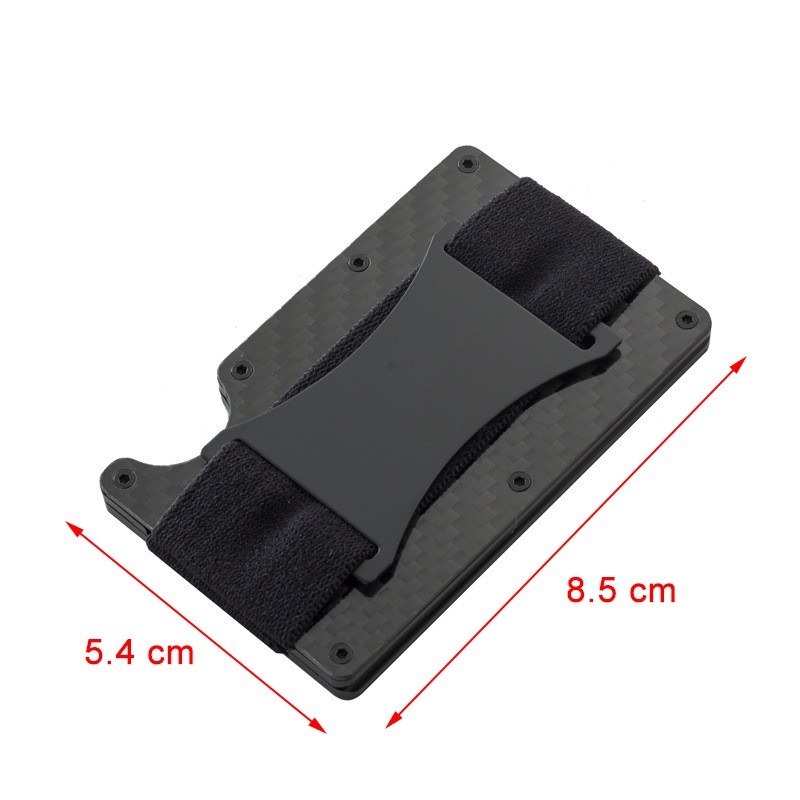 RFID Carbon Fiber Credit Card Holder Men Women Bank ID Card Holder Aluminum Container Metal Magsafe Minimal Ride Wallet