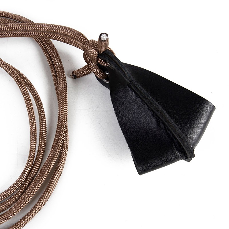 EASYANT Handmade Leather Hunting Shepherd Slingshot Military Adjustable Folding Sling Strap Sling