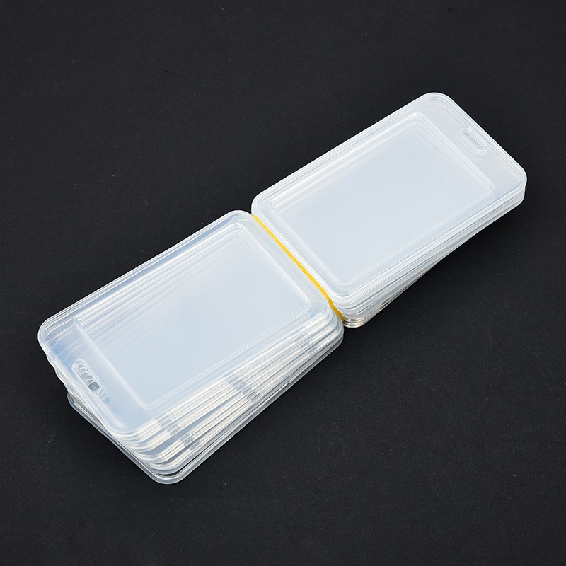 10pcs Transparent Waterproof Cover Women Men Student Bus Holder Case Business Credit Bank ID Card Protection Sleeve