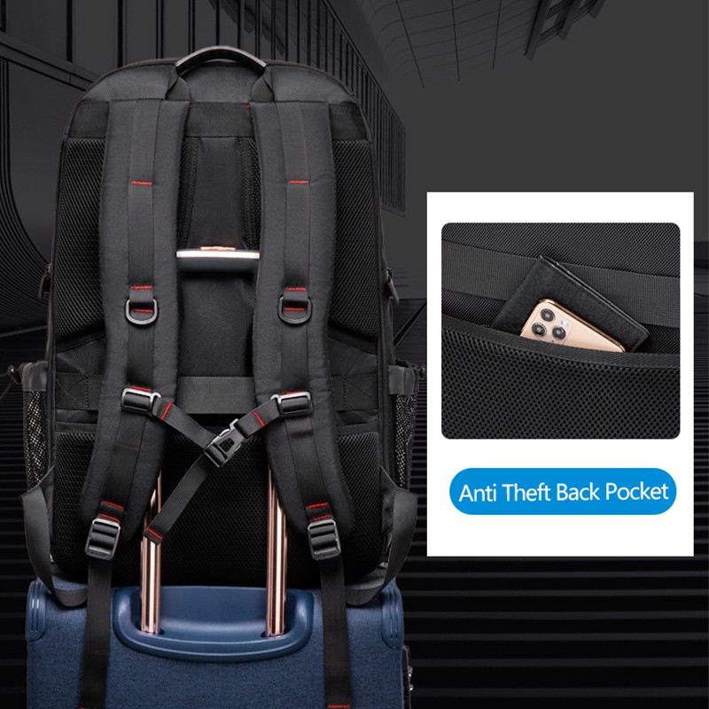 2022 Waterproof Backpacks USB Charging School Bag Anti-theft Men Backpack Fit 15.6 Inch Laptop Travel Bag High Capacity