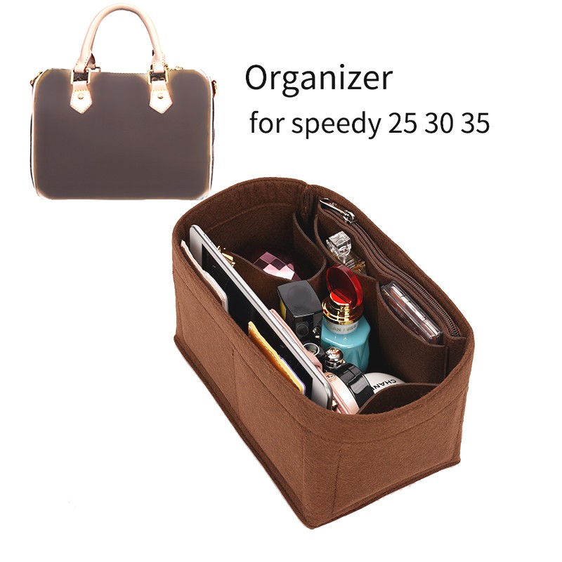 Felt Insert Bag Makeup Bag Handbag Organizer Travel Inner Purse Women Portable Storage Cosmetic Bags Tote Fit For Speedy 25 30 35