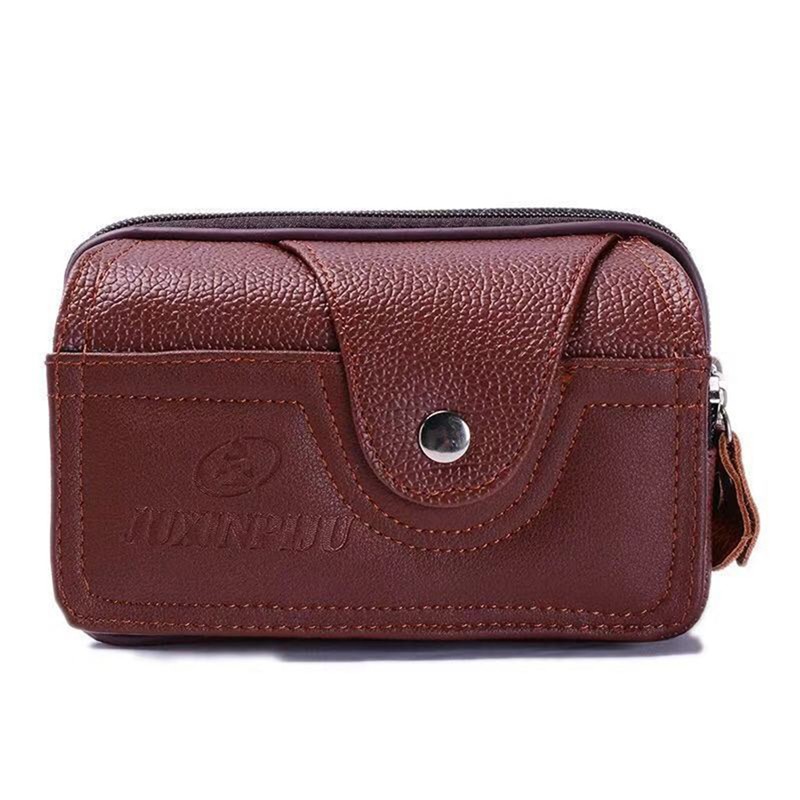 Pu Vintage Waist Pack Multifunction Phone Coin Waist Bag Vintage Unisex Belt Outdoor Small Purse Men Women