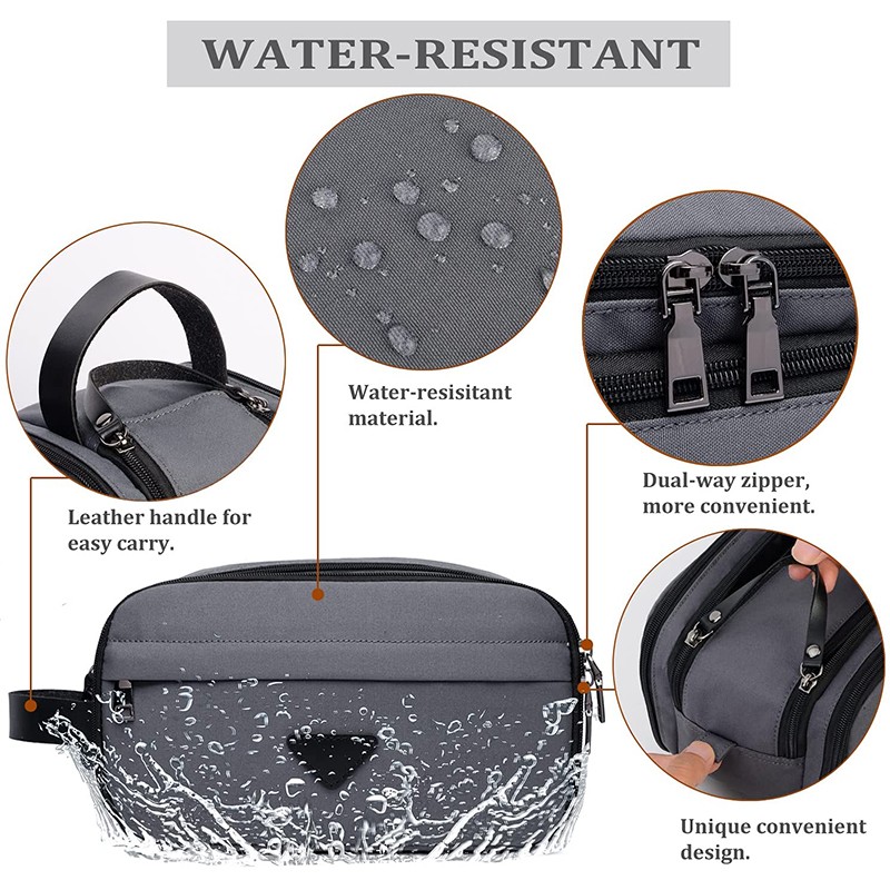 Travel Business Toiletry Bag Waterproof Shaving Toiletry Kit for Men Women Shower Bathroom Makeup Toiletry Organizer Handbag