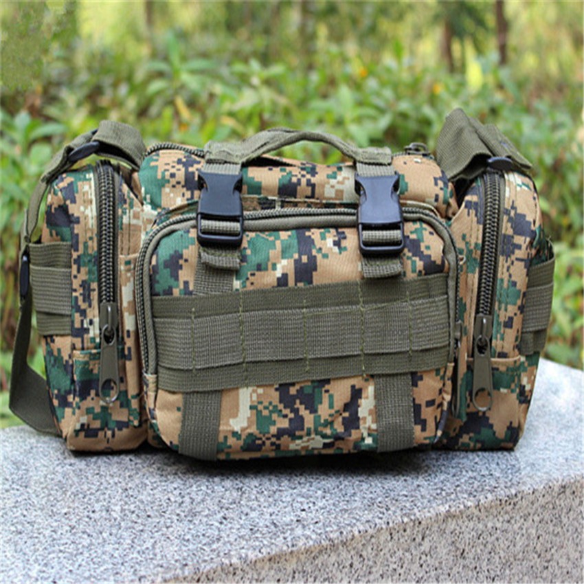 Military Camouflage Bags Waist Pack Canvas Camera Single Shoulder Messager Bag RV641456