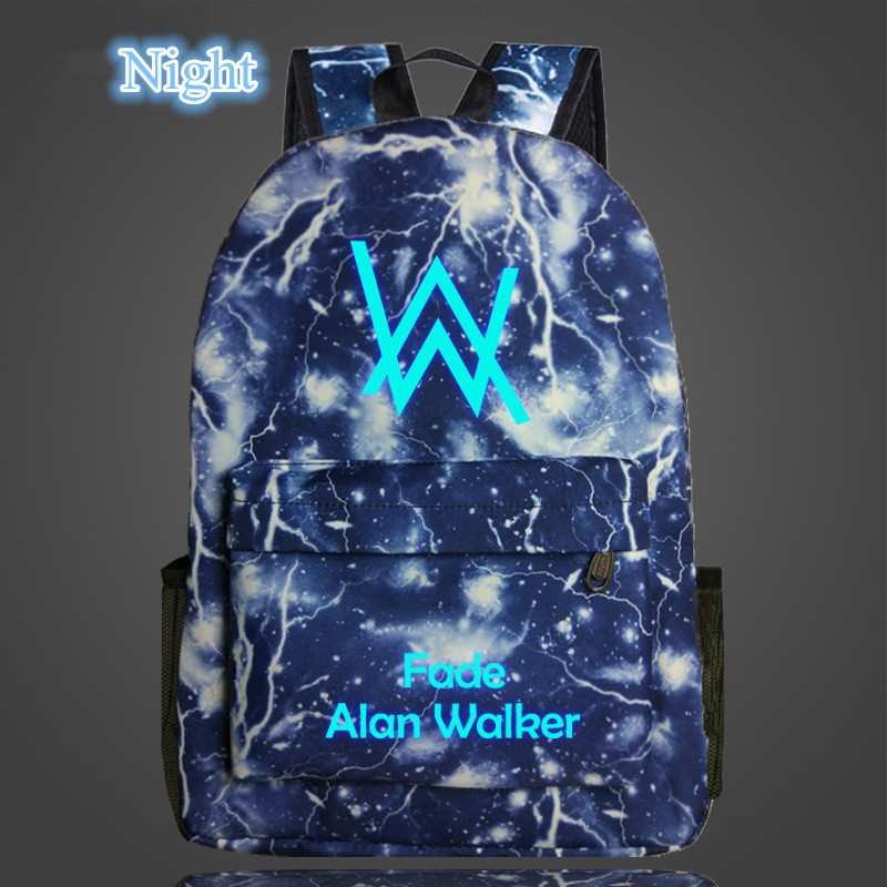 Music DJ Comic Alan Walker Faded Backpack High Quality School Bag Travel Bags For Men And Women