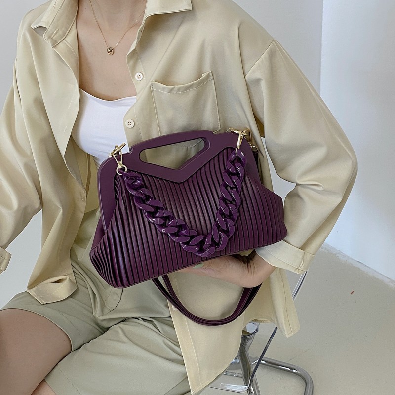 Top Brand Triangle Handbag Designer Pleated Shoulder Bag For Women Small Handbags High Quality Crossbody Bag Satchels Hobo Bags