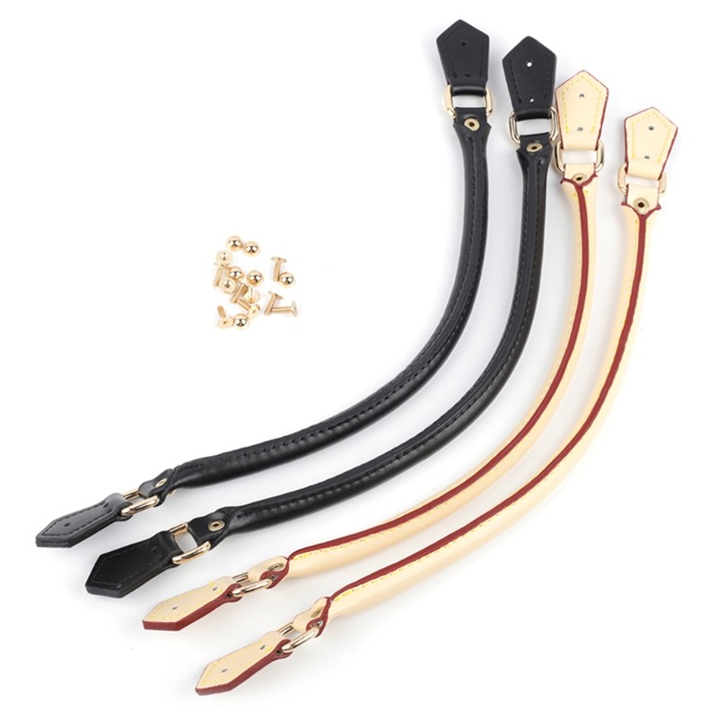 2pcs 40cm PU Leather Bag Handles Purses Straps Handbags Shoulder Bag Strap DIY Bags Replacement Making Supplies Accessories