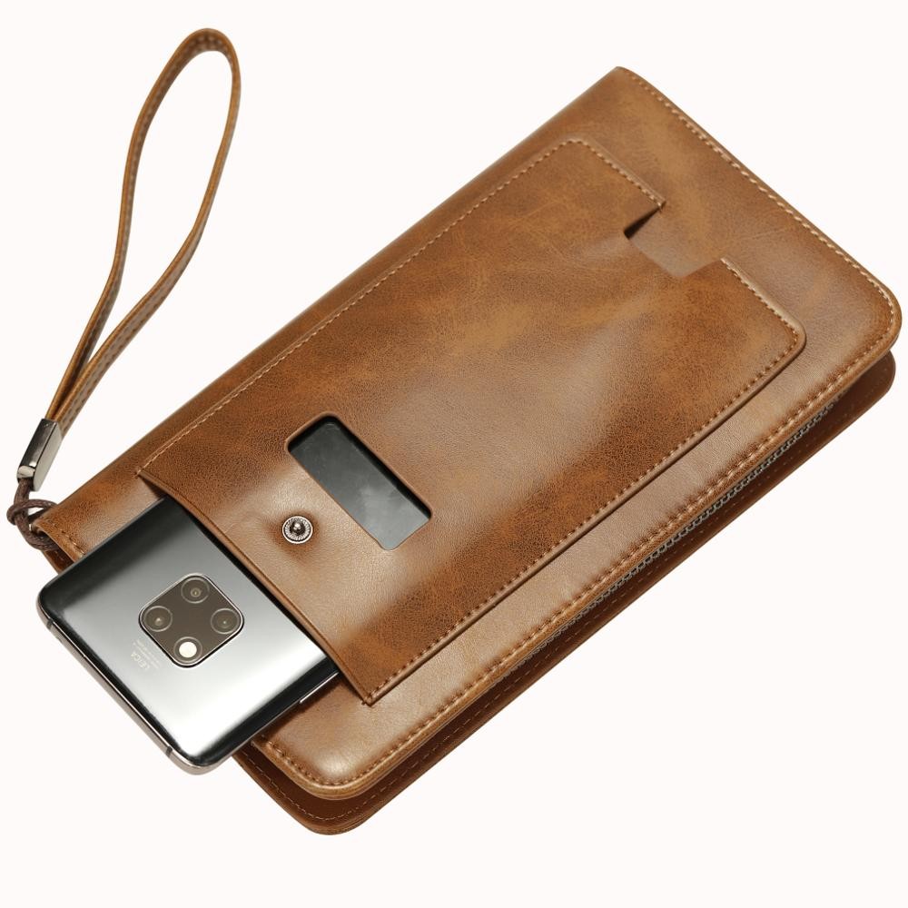 Stylish Wallet Men Long Wallet Coin Purse Men's Passport Bag Credit Card Holder Multifunction Creative Mobile Wallets