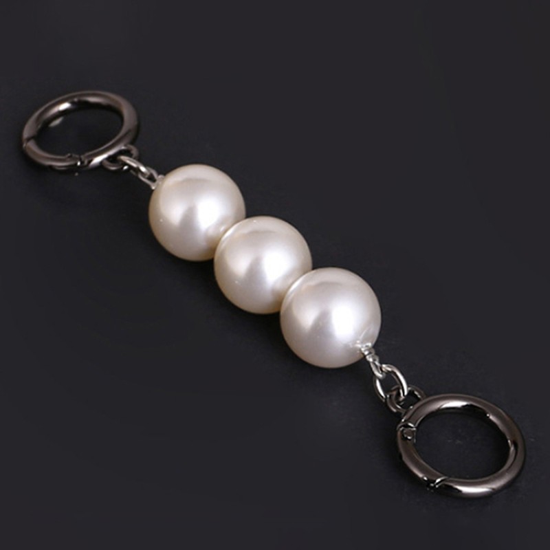 1pc 13cm Pearl Purse Chain Strap Extender For Cross Body Shoulder Bag Handbag DIY Purse Replacement Charms Bag Accessories