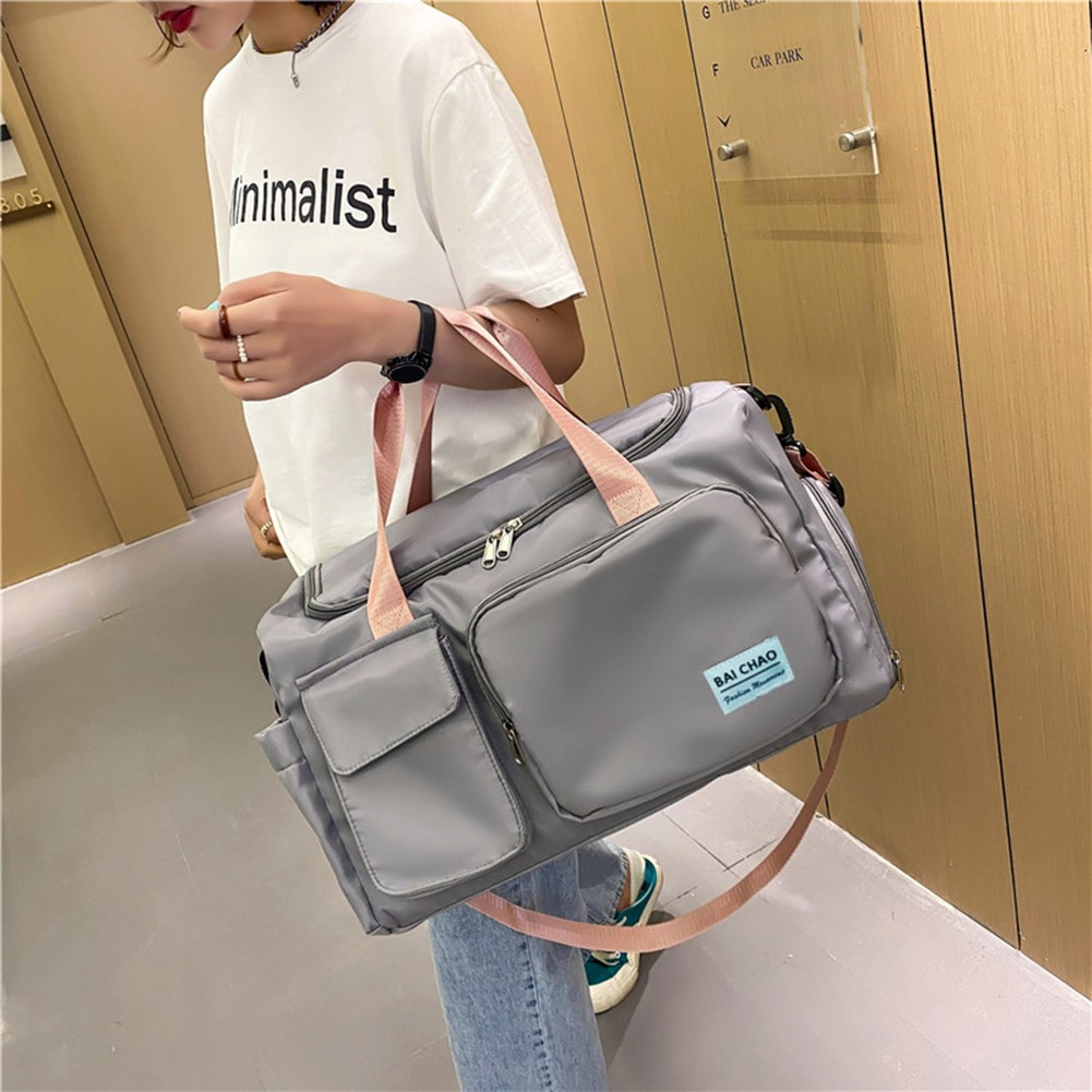 Outdoor Casual Large Capacity Women Sports Handbags Fashion Patchwork Women Handbags Fitness Crossbody Bag Travel Shoulder Bag