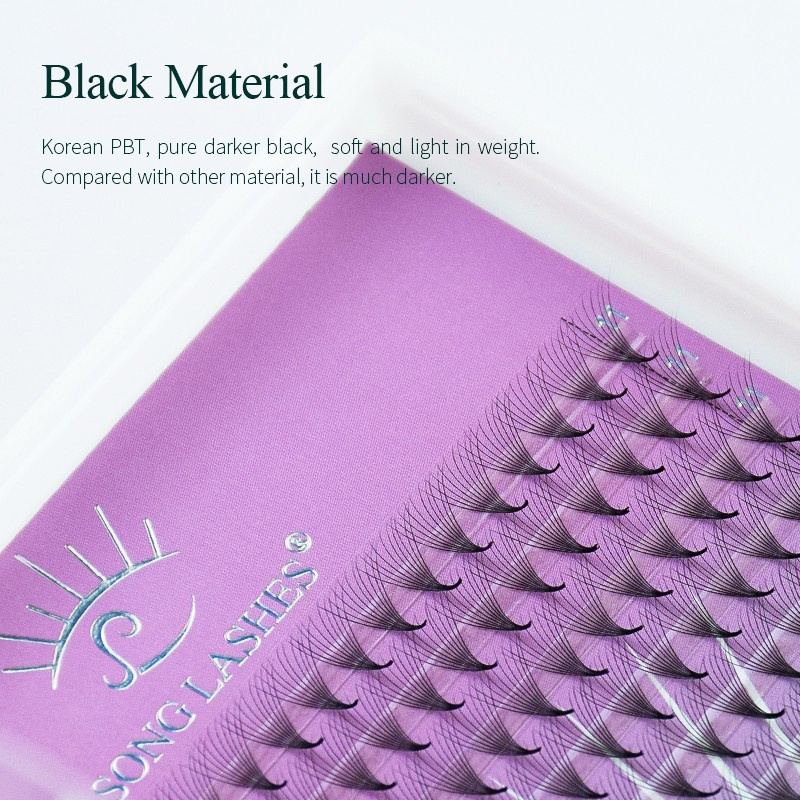 Song Lashes Tapered Base Bromide Fans Eyelash Extension Sharp Thin Tapered Base Bromide Size Fans Eyelet ashes8d 10D 12D