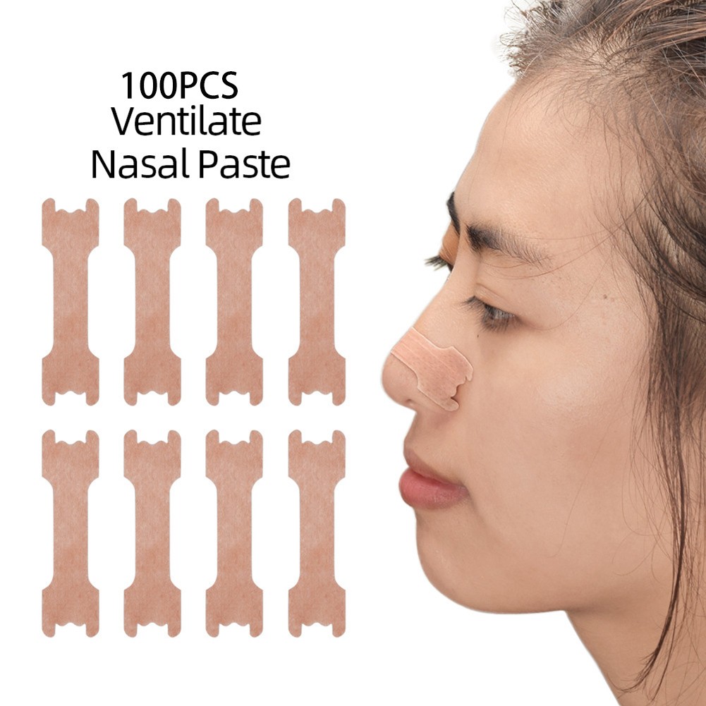 100pcs Nasal Breathing Strips Correct Way Anti Snoring Patch Easier Breathe Better Good Sleep Aid Health Care