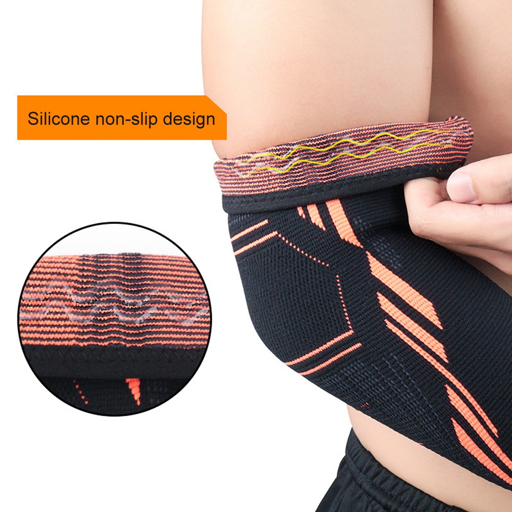 1PC Elbow Brace Fitness Compression Support Sleeve for Tendonitis, Tennis Elbow, Golf Elbow Therapy, Reduce Joint Pain