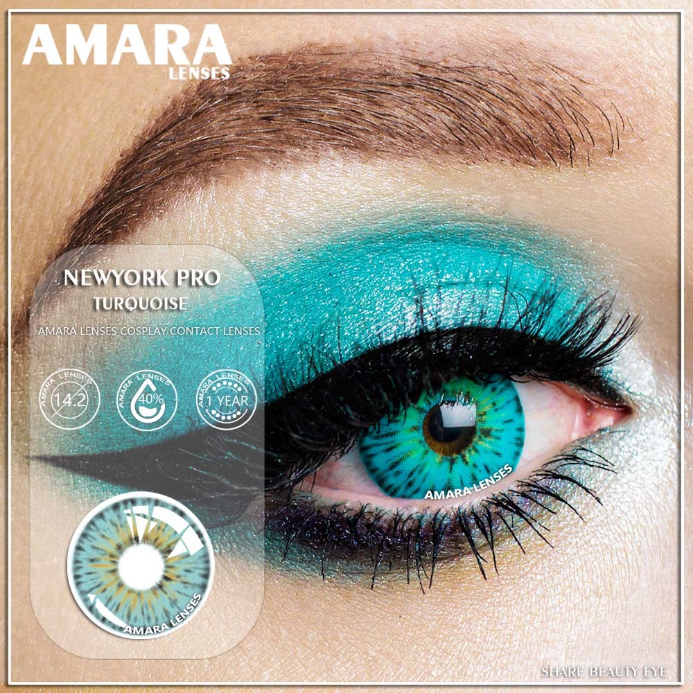 Amara Colored Contact Lenses 1 Pair York Pro Series Beauty Poplints Colored Contact Lenses Cosplay Colored Contact Lenses For Eyes