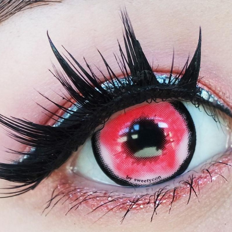 1 Pair of UYAAI Kitagawa Marine Contact Lenses Anime Lens Pink Lens Cosplay Lens Lee Darling Dress